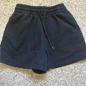 White Fox Boutique Black Joggers High-Rise Tapered